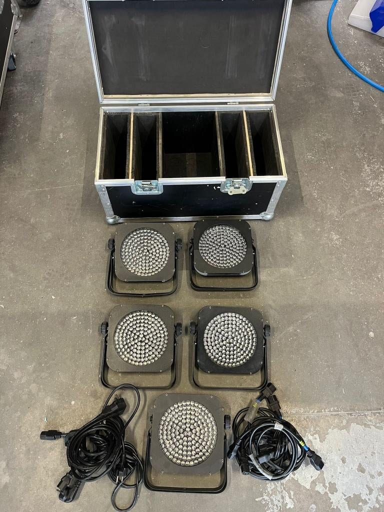 5x Stairville flood panel 150 + kist, Muziek en Instrumenten, Licht en Laser, Ophalen, Gebruikt, Licht