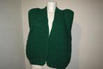 Kiro by Kim grof gebreid vest groen power shoulder look, Kleding | Dames, Truien en Vesten, Kiro by kim, Verzenden, Maat 42/44 (L)