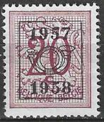 Belgie 1957/1958 - OBP 668pre - Opdruk E - 20 c. (ZG), Postzegels en Munten, Postzegels | Europa | België, Ophalen, Postfris