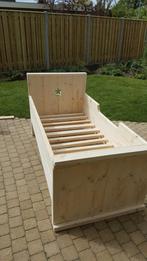 Peuterbed steigerhout, Ophalen of Verzenden, 180 cm of meer, 85 tot 100 cm, Matras