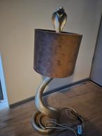 Light&living Tafellamp goud slang met lampenkap, Huis en Inrichting, Lampen | Tafellampen, Ophalen of Verzenden, Zo goed als nieuw