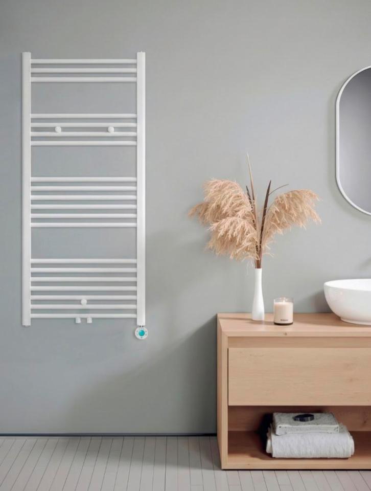 Oppio elektrische handdoek radiator wit 800W 120x60cm, Doe-het-zelf en Verbouw, Verwarming en Radiatoren, Nieuw, Radiator, 500 tot 800 watt