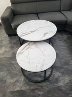 Salon tafels  80 en 60, 50 tot 100 cm, Rond, Zo goed als nieuw, Minder dan 50 cm
