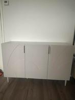 Nieuwe beige/taupe vitrinekast/wandkast/gangkast dressoir!, Huis en Inrichting, Kasten | Vitrinekasten, Ophalen, Japandi, Met deur(en)
