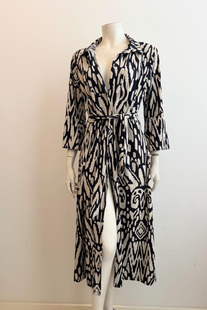 Lady Day XXL doorknoopjurk, Kleding | Dames, Jurken, Zo goed als nieuw, Maat 46/48 (XL) of groter, Onder de knie, Ophalen of Verzenden