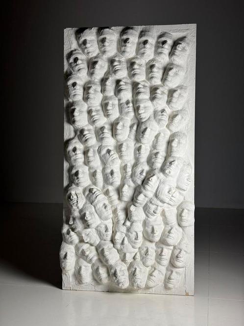 Wandpaneel kunstwerk vintage 1950 / 1960, Antiek en Kunst, Kunst | Schilderijen | Abstract, Ophalen