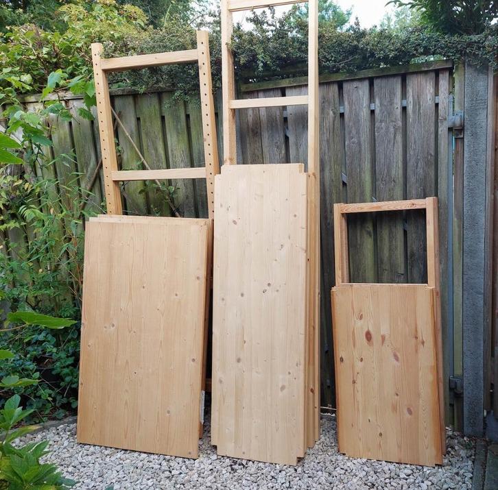 Ikea IVAR grenen timmerpanelen planken o.a.146x40, Huis en Inrichting, Kasten | Stellingkasten, Gebruikt, Ophalen