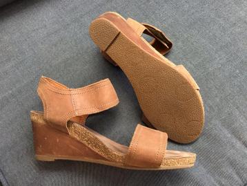 Sandalen mt. 39, leer, kwaliteitsproduct merkCA’ SHOTT bruin beschikbaar voor biedingen