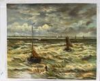 Schepen schilderij, Antiek en Kunst, Kunst | Schilderijen | Klassiek, Ophalen of Verzenden