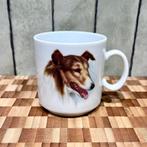 Vintage Bavaria mok met Schotse Collie, Ophalen of Verzenden, Zo goed als nieuw, Hond of Kat, Overige typen