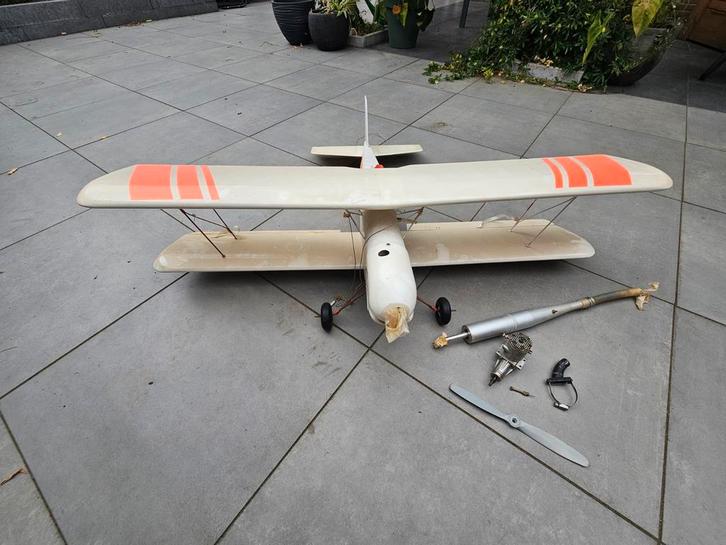 Woody woodpecker zelfbouw vliegtuig., Hobby en Vrije tijd, Modelbouw | Radiografisch | Vliegtuigen, Elektro, Ophalen