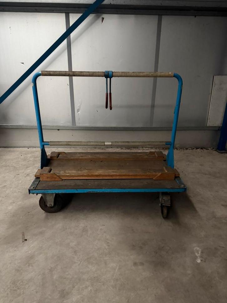Platenkar / platenwagen voor plaatmateriaal – 130x80 cm, Doe-het-zelf en Verbouw, Transportwagens, Zo goed als nieuw, Transportkar