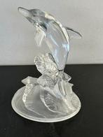 Glas kristal Dolfijn beeldje 17 cm, Ophalen of Verzenden, Zo goed als nieuw, Dier