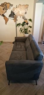 Grijs Xooon bank met voetenbank te koop, Driepersoons, 75 tot 100 cm, Ophalen of Verzenden, Zo goed als nieuw
