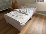 Eenhoorn Peuter/kleuterbed meisje 144x77cm met toebehoren, Kinderen en Baby's, Kinderkamer | Bedden, Ophalen, Gebruikt, 70 tot 85 cm