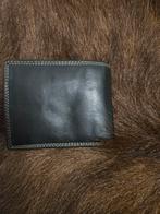 Zwarte leren heren portemonnee, Overige merken, Gebruikt, Leer, Zwart
