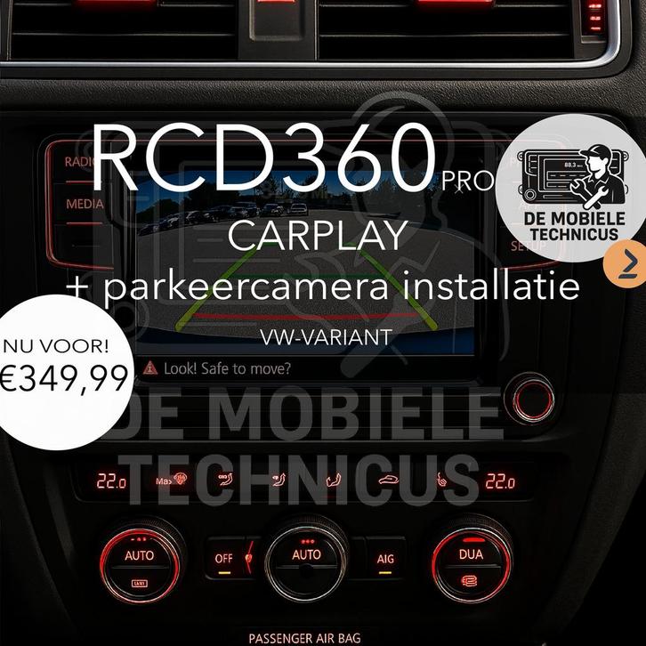 OEM Rcd 360 Volkswagen + parkeercamera, Auto diversen, Autoradio's, Zo goed als nieuw, Ophalen