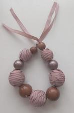 Ketting met grote kralen in bruintinten, nieuw, Oosterveldweg 15, 7274 DZ, Overige materialen, Bruin, Verzenden