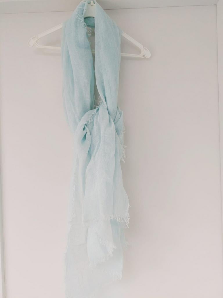 Blauwe stola, Ophalen of Verzenden, Zo goed als nieuw, Sjaal
