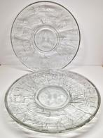 G.J. Thomassen Glasfabriek Leerdam ABC borden 3 stuks, 1957, Antiek en Kunst, Ophalen of Verzenden