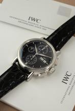 IWC Portofino Chronograph / Full set, Sieraden, Tassen en Uiterlijk, Horloges | Heren, Overige merken, Leer, Staal, Polshorloge