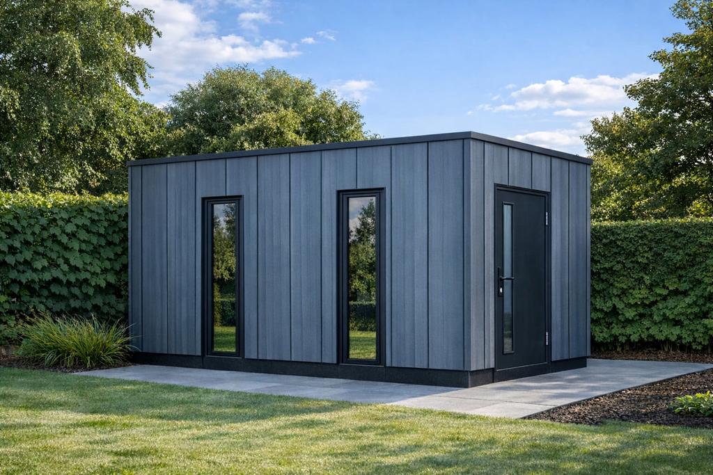 Modern prefab tuin kantoor - op aanvraag, Tuin en Terras, Ophalen, Overige materialen, 200 tot 400 cm, Tuinhuis
