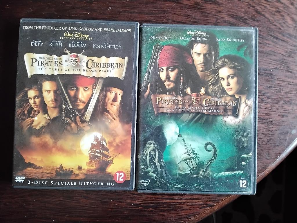 Pirates of the caribbean 2 dvds, origineel, Vanaf 12 jaar, Ophalen of Verzenden, Zo goed als nieuw, Boxset
