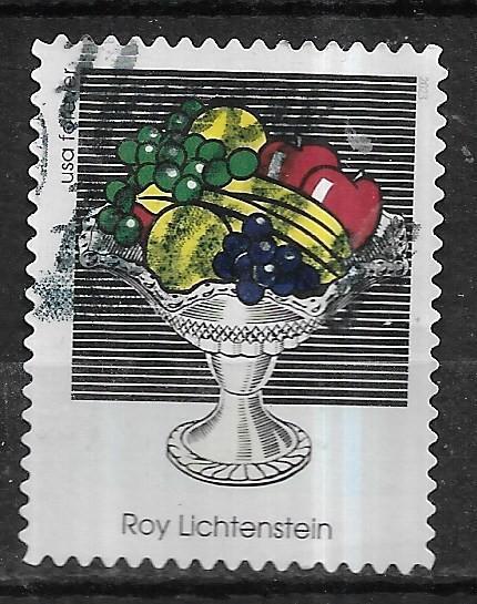 061-26 USA / Roy Lichtenstein - B, Postzegels en Munten, Postzegels | Amerika, Gestempeld, Noord-Amerika, Verzenden