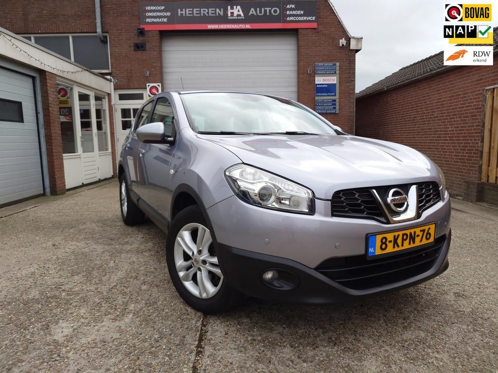 Nissan Qashqai 1.6 Acenta, 1e eigenaar Dealer onderhoud voll, Euro 5, Stof, Gebruikt, Zwart
