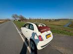 Fiat 500 1.2 Automaat Cabrio  2010 Wit, Auto's, 4 cilinders, Wit, Origineel Nederlands, Grijs