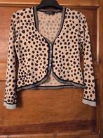 Mooi beige vestje met print van Marc Cain maat M, Maat 38/40 (M), Beige, Ophalen of Verzenden, Zo goed als nieuw