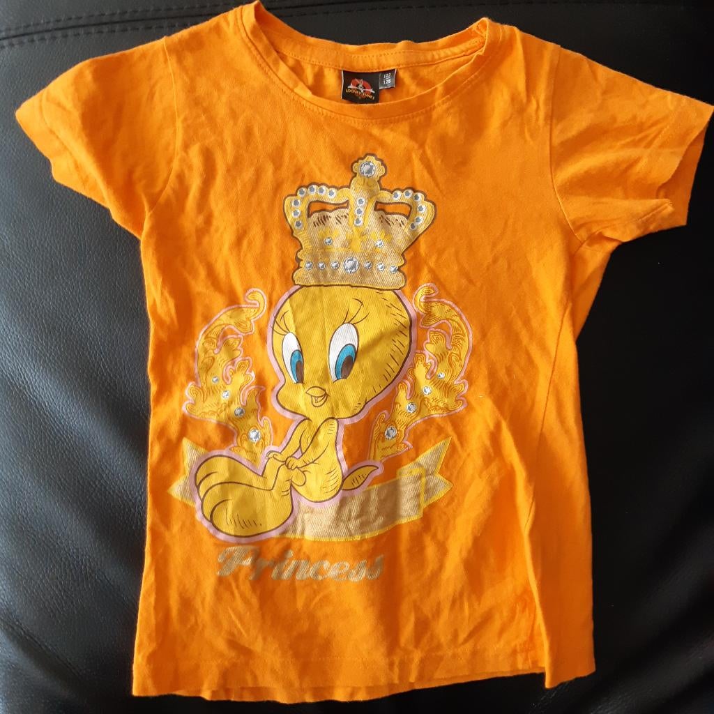 Koningsdag shirt maat 122, Kinderen en Baby's, Kinderkleding | Maat 122, Ophalen, Gebruikt, Meisje, Shirt of Longsleeve