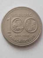 1 Dollar munt uit 1974 Winnipeg Canada., Ophalen of Verzenden, Noord-Amerika, Losse munt