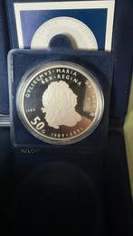 NETHERLANDS 50 GULDEN 1988 BU Proof Silver In Original Mint, Postzegels en Munten, Munten | Nederland, Verzenden, Koningin Beatrix