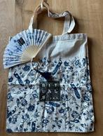 Rituals Amsterdam Collection canvas bag & waaier 💙🤍 Nieuw!, Ophalen of Verzenden, Nieuw, Overige typen