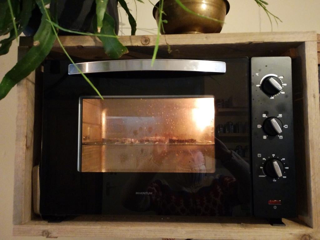 Inventum OV607B 60L vrijstaande oven, Witgoed en Apparatuur, Ovens, Ophalen, Gebruikt, Minder dan 45 cm
