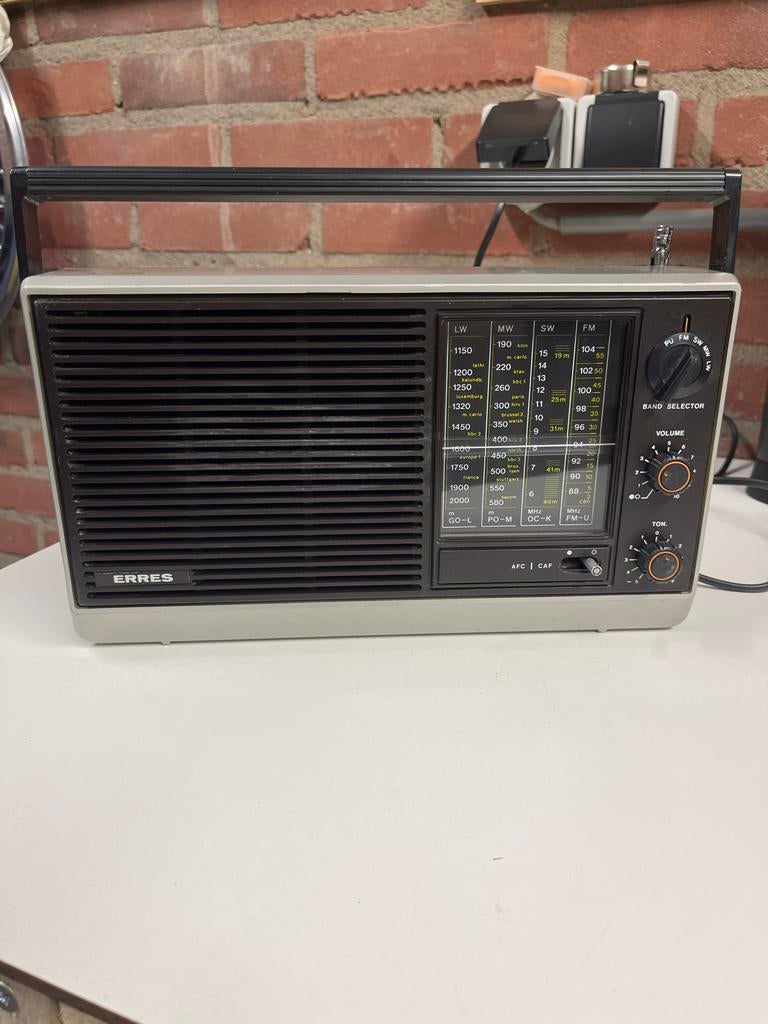 Vintage Erres 1780 Radio, Audio, Tv en Foto, Radio's, Ophalen of Verzenden, Gebruikt, Wereldontvanger