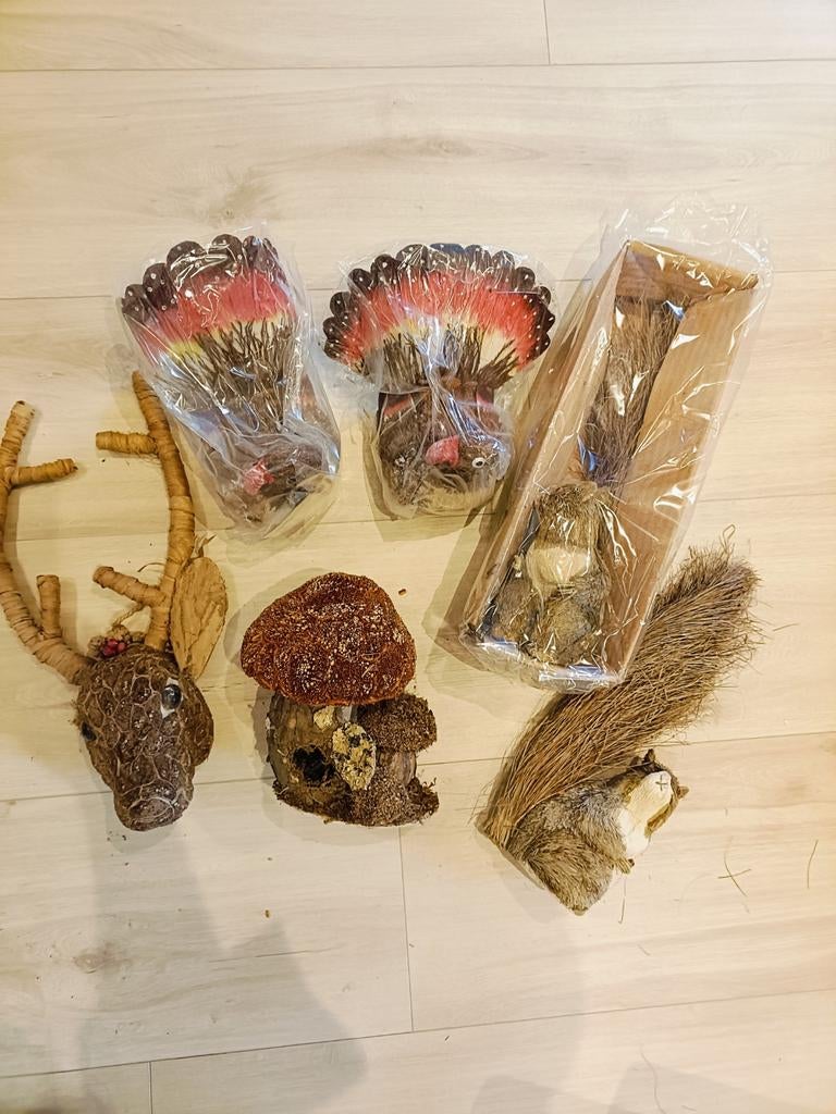 Dieren / herfst decoratie, Ophalen, Zo goed als nieuw