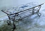 Antieke salontafel met Delfts blauwe tegels, Antiek en Kunst, Antiek | Meubels | Tafels, Ophalen