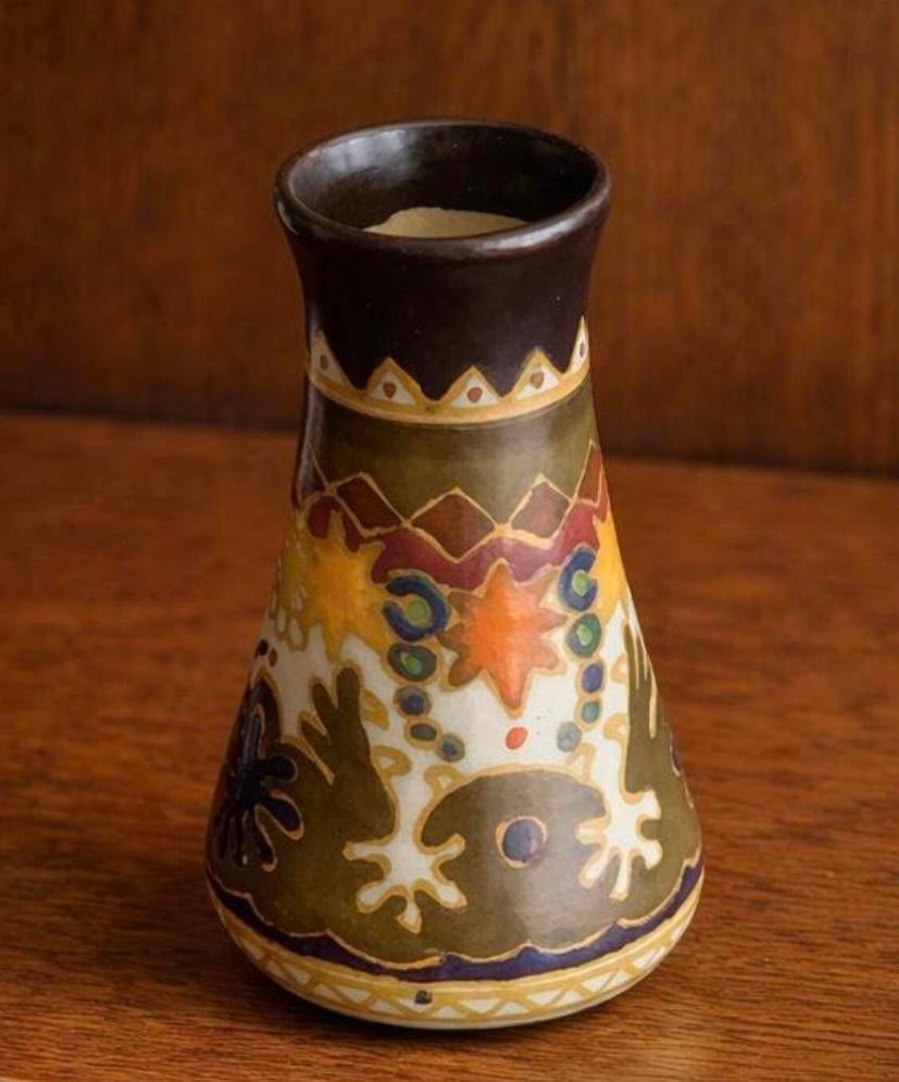 Antiek vaasje Astra Plateel Arnhemse Fayencefabriek, Antiek en Kunst, Antiek | Keramiek en Aardewerk, Ophalen of Verzenden