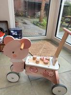 Verbaudet 2-in-1 Houten Loopfiets &  loopwagen roze, Ophalen of Verzenden, Zo goed als nieuw, Overige typen, Met wieltjes