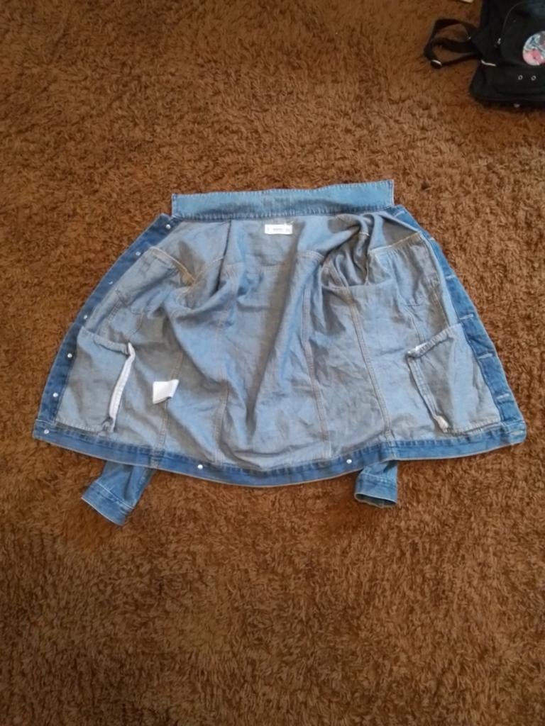 Nieuwe Mango denim jas - Maat S, Kleding | Dames, Jassen | Zomer, Mango, Blauw, Nieuw, Ophalen of Verzenden