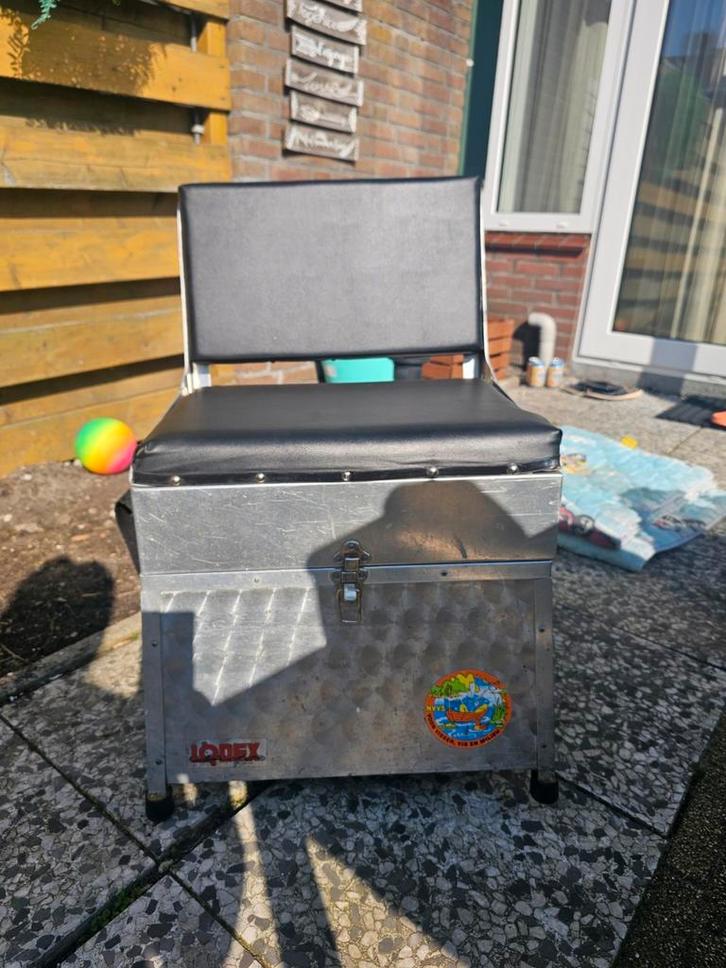 Visstoel met koffer - Lodex, Watersport en Boten, Hengelsport | Algemeen, Gebruikt, Overige typen, Ophalen