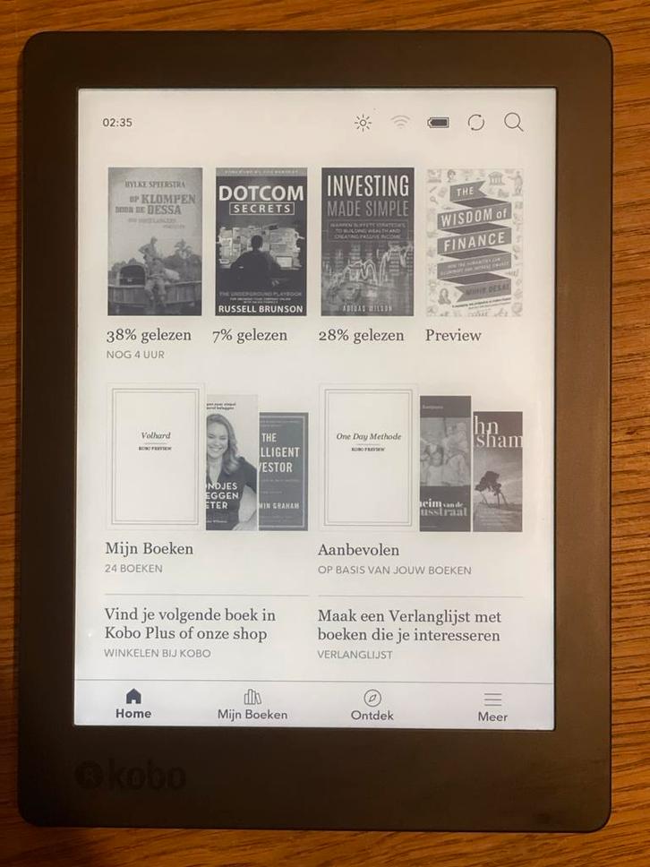 Kobo Aura H2O Edition 2 e-reader, Computers en Software, E-readers, Zo goed als nieuw, 7 inch, 8 GB, Touchscreen, Ophalen of Verzenden