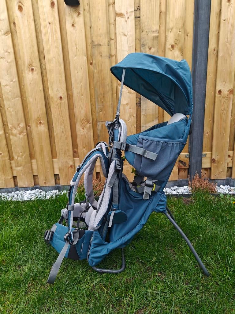 Deuter Kid Comfort Draagrugzak TE HUUR – €10/dag – Comple, Ophalen, Zo goed als nieuw, Zonnekap