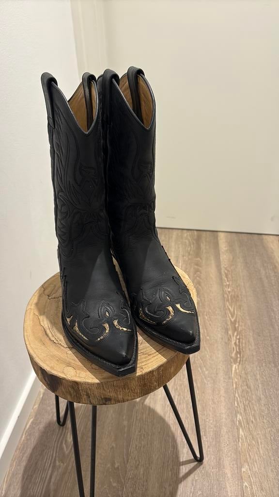 Sendra boots cowboylaarzen mt 37 zwart met python inlay, Kleding | Dames, Schoenen, Hoge laarzen, Verzenden, Zwart, Zo goed als nieuw