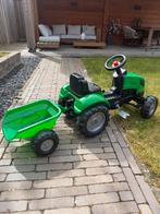 Groene tractor met aanhanger, Ophalen, Gebruikt