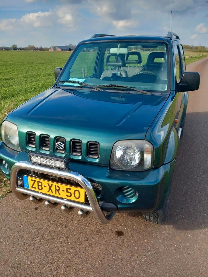 Suzuki Jimny 4x4 1999 jeep, Auto's, Suzuki, Particulier, 4x4, Benzine, Handgeschakeld, Groen, Vierwielaandrijving, Ophalen