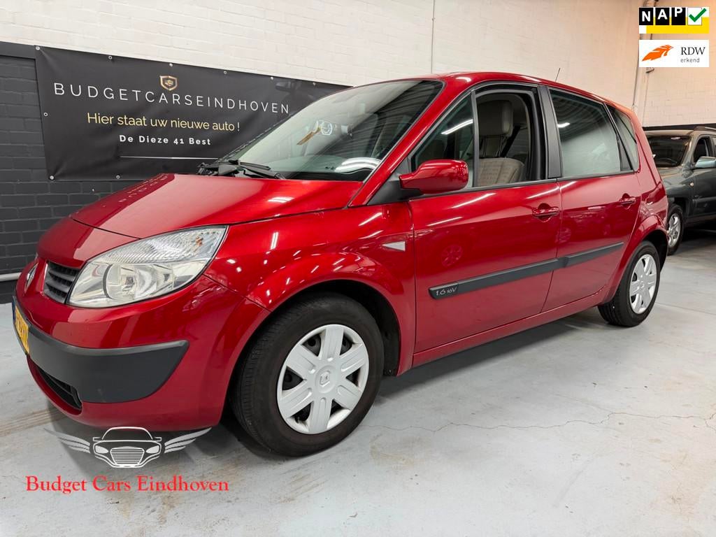 Renault Scénic 1.6-16V Expression Comfort Nap/Airco/AUTOMAA, 1345 kg, Stof, Gebruikt, Beige