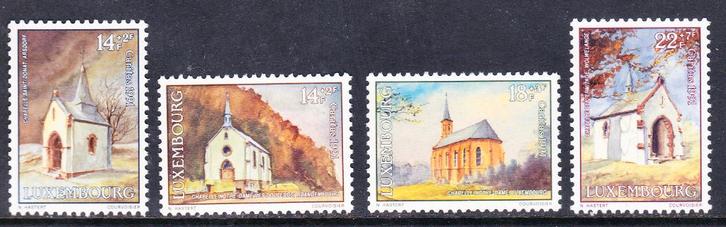 Luxemburg 1991 pf mi 1284 - 1287 kapellen katholiek, Postzegels en Munten, Postzegels | Europa | Overig, Postfris, Luxemburg, Verzenden